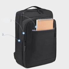 Men's Business Backpack Computer Bag USB Charging Port Multifunctional