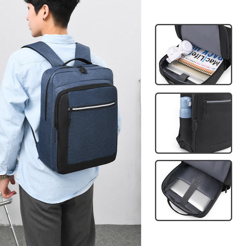 Men's Business Backpack Computer Bag USB Charging Port Multifunctional