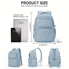 Retro Canvas Backpack for Students Large Capacity Travel Bag
