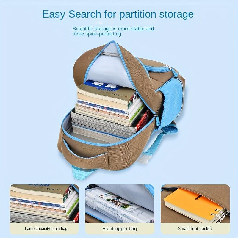 Kids Schoolbag Spine Protection Large Backpack
