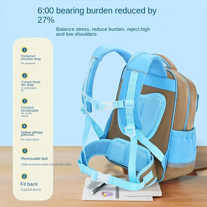 Kids Schoolbag Spine Protection Large Backpack