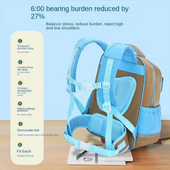 Kids Schoolbag Spine Protection Large Backpack