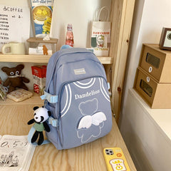 Shoulder Backpack Bear Wings Adjustable School Bag