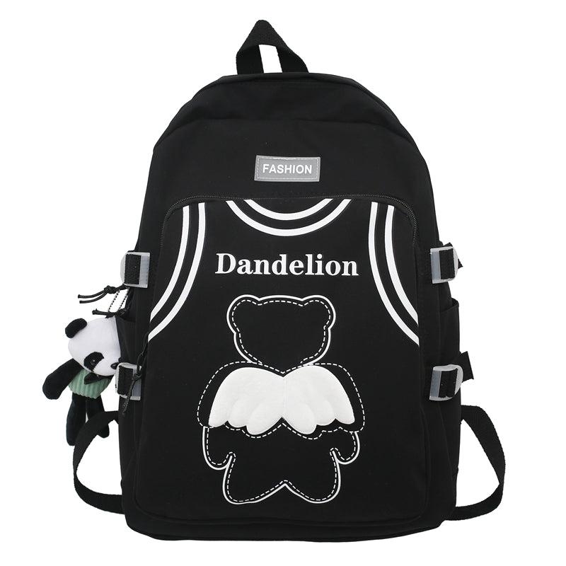 Shoulder Backpack Bear Wings Adjustable School Bag