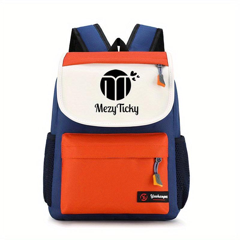 Mezyticky Student Flap Backpack Kids Large Capacity Schoolbag