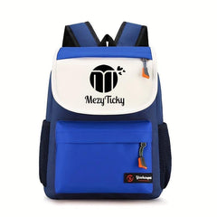Mezyticky Student Flap Backpack Kids Large Capacity Schoolbag