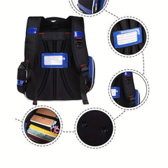 Boys Waterproof Backpack Large Capacity for Primary School Students