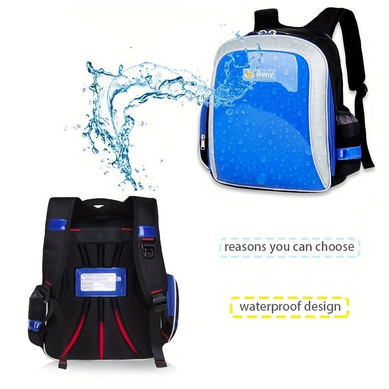 Boys Waterproof Backpack Large Capacity for Primary School Students
