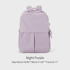 Men's Large Capacity Computer Backpack with USB Charging Port
