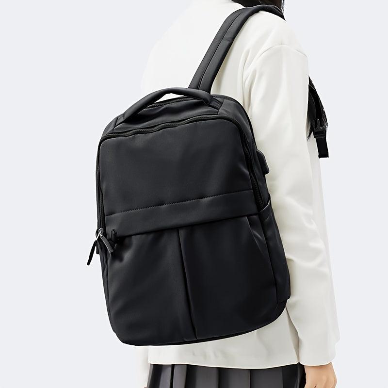 Men's Large Capacity Computer Backpack with USB Charging Port