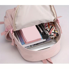 Houndstooth Bird Pattern Backpack School Bag