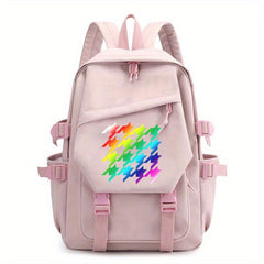 Houndstooth Bird Pattern Backpack School Bag