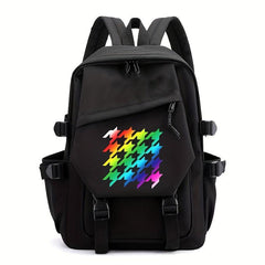 Houndstooth Bird Pattern Backpack School Bag