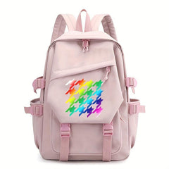 Houndstooth Bird Pattern Backpack School Bag