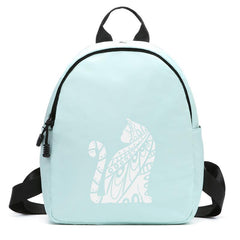 Cat Print Outdoor Backpack Men Women Travel Medium Oxford Backpack
