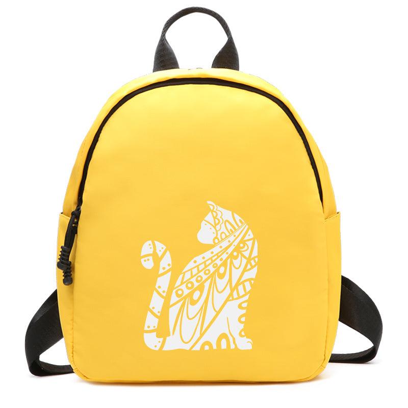 Cat Print Outdoor Backpack Men Women Travel Medium Oxford Backpack