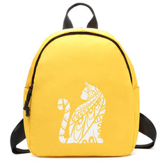 Cat Print Outdoor Backpack Men Women Travel Medium Oxford Backpack