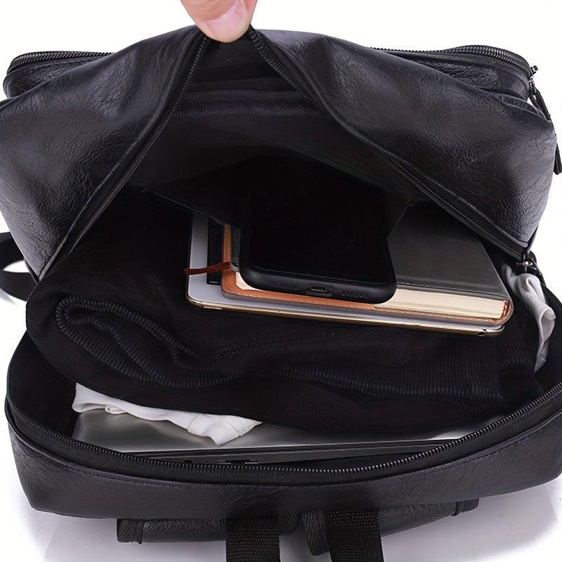 Retro Men's Business Backpack Large Capacity Travel Bag