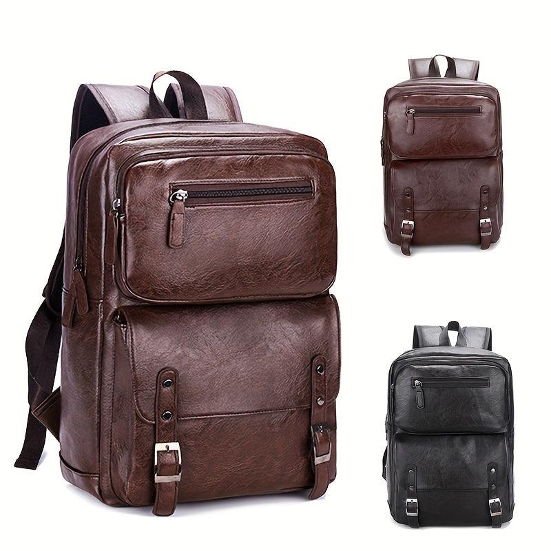 Retro Men's Business Backpack Large Capacity Travel Bag