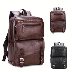 Retro Men's Business Backpack Large Capacity Travel Bag