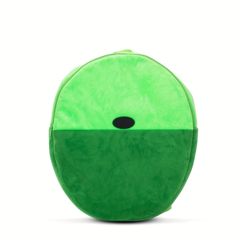 Green Backpack Adjustable Strap Casual Zipper Bag Students Schoolbag
