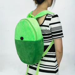Green Backpack Adjustable Strap Casual Zipper Bag Students Schoolbag