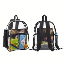Transparent PVC Backpack for School Work Sports Travel
