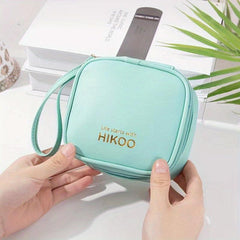 Solid Handbag Sanitary Napkin Storage Bag Portable PU Leather Square Bag