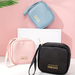 Solid Handbag Sanitary Napkin Storage Bag Portable PU Leather Square Bag