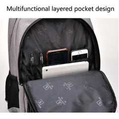 Men's Laptop Backpack USB Charging Large Capacity Travel Schoolbag