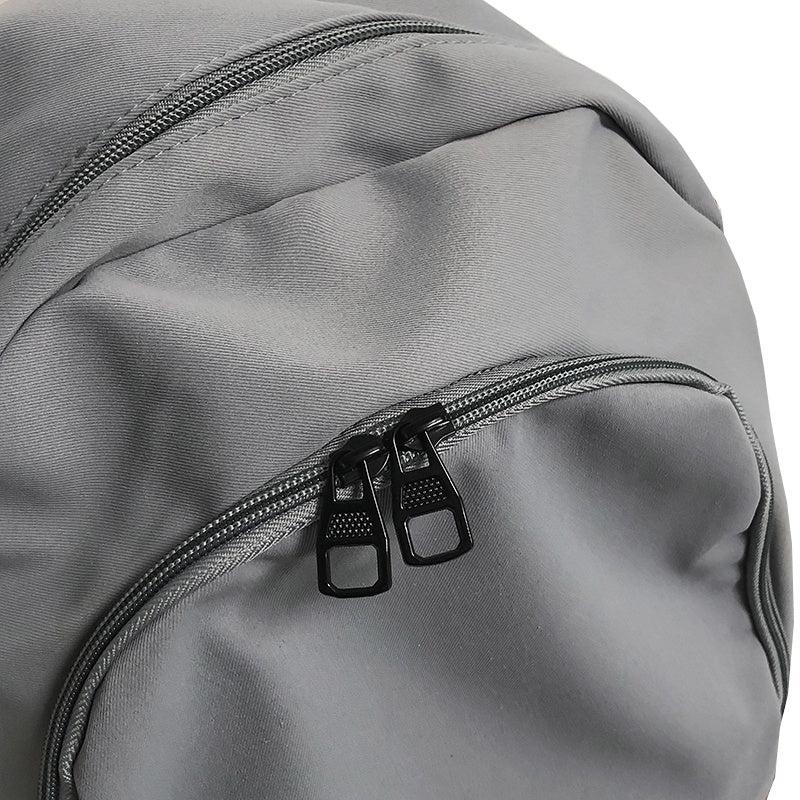 Large Capacity Solid Student Schoolbag Couple Backpack