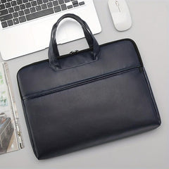 PU Leather Business Briefcase Messenger Bag Handbag For Men