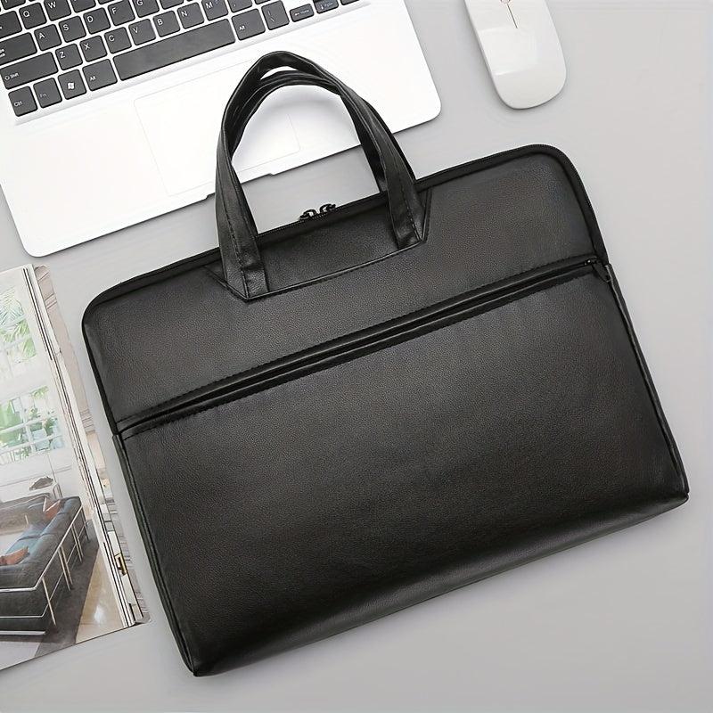 PU Leather Business Briefcase Messenger Bag Handbag For Men