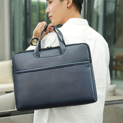PU Leather Business Briefcase Messenger Bag Handbag For Men