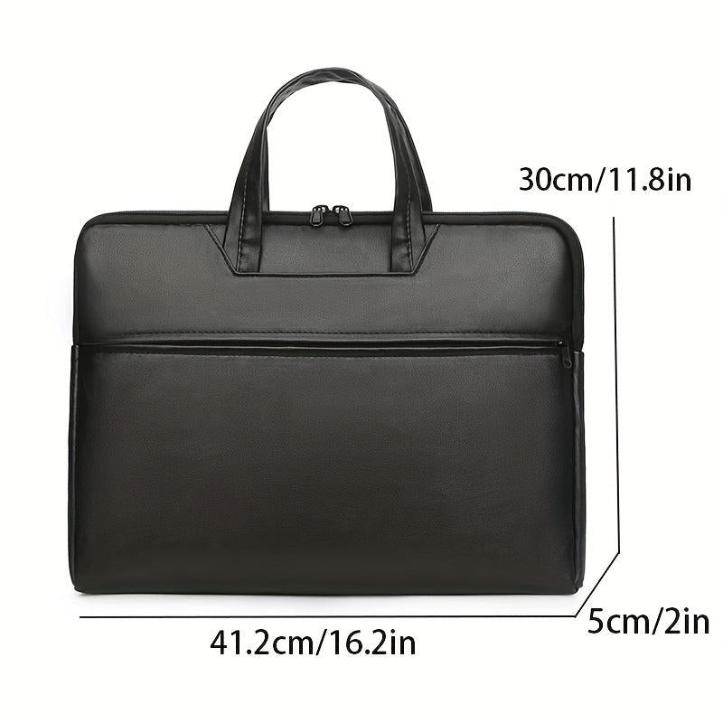 PU Leather Business Briefcase Messenger Bag Handbag For Men