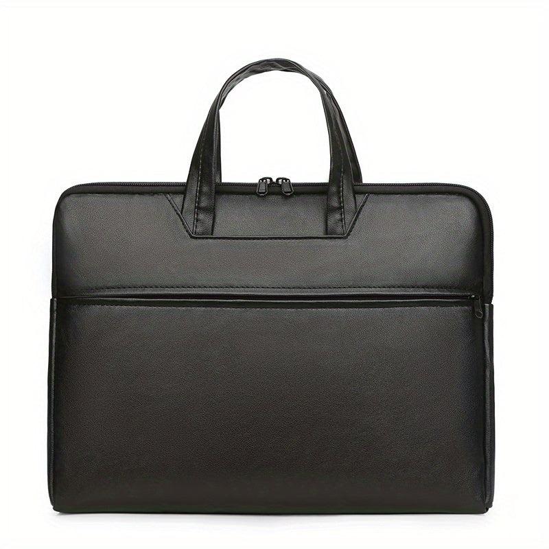 PU Leather Business Briefcase Messenger Bag Handbag For Men