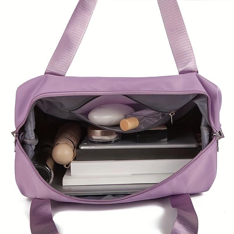 Large Capacity Duffel With Wheels Expandable Travel Bag Holdall Luggage
