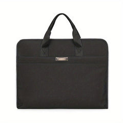 Nylon Briefcase Large Capacity Zippered Document Organizer Handbag