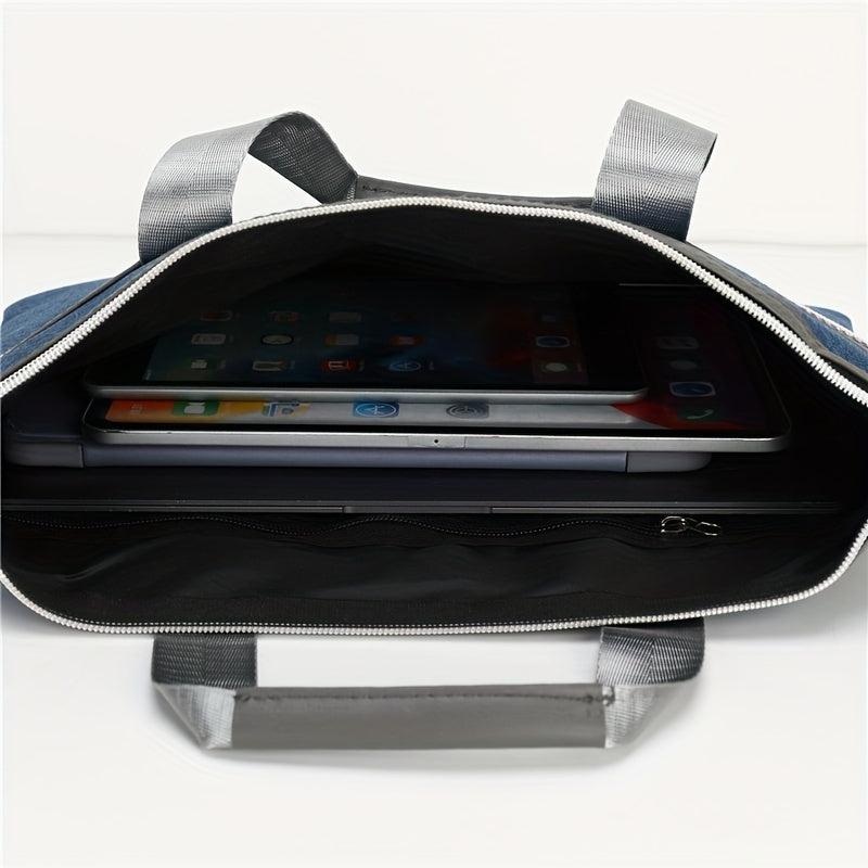 Waterproof Nylon Briefcase Zippered Document Organizer Handbag