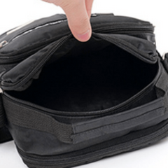 Men's Vertical Crossbody Bag Multifunctional Shoulder Briefcase