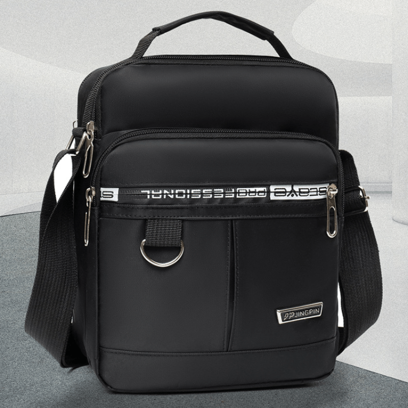 Men's Vertical Crossbody Bag Multifunctional Shoulder Briefcase