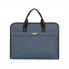 Nylon Briefcase Document Organizer Office Bag