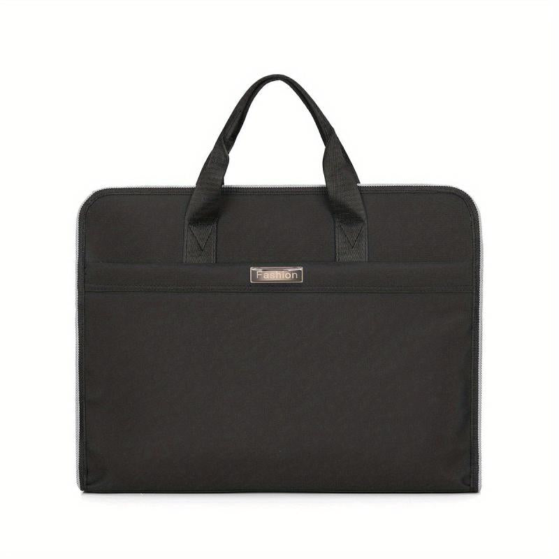 Nylon Briefcase Document Organizer Office Bag
