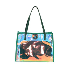Clear Tote Bag Large capacity Handbag See Through Shoulder Bag