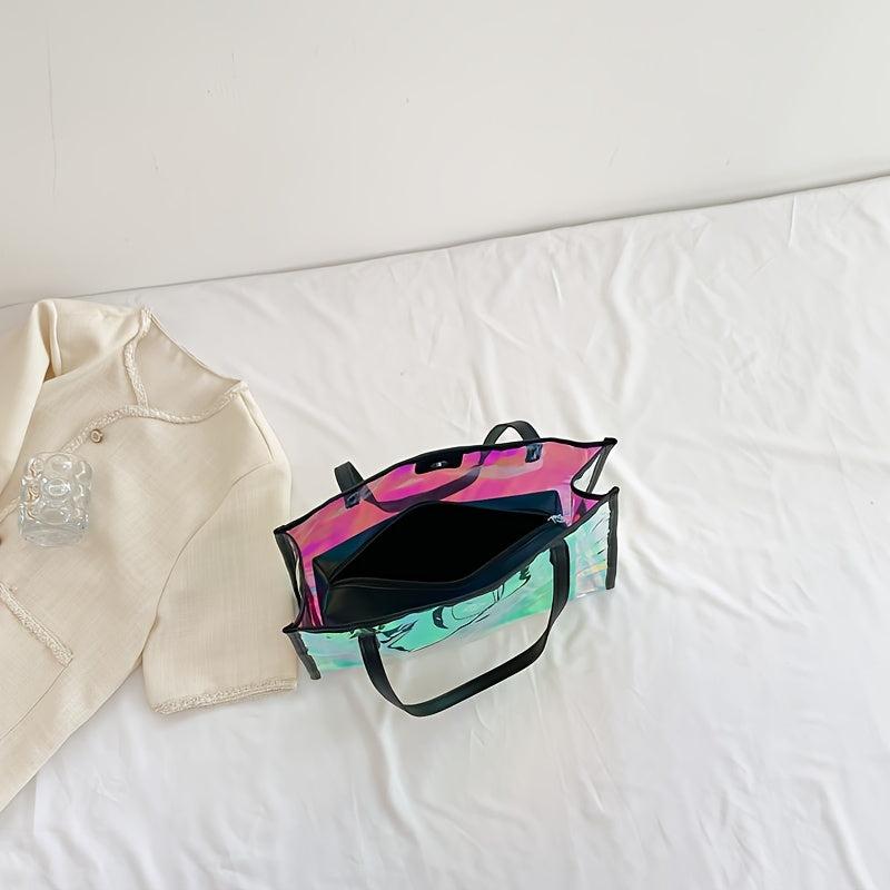 Clear Tote Bag Large capacity Handbag See Through Shoulder Bag