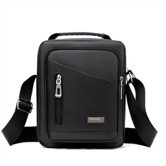 Men's Vertical Crossbody Bag Multifunctional Shoulder Briefcase