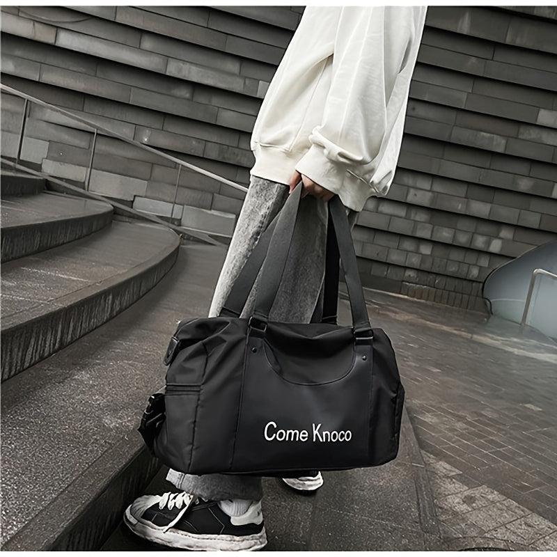 Large Capacity Fitness Bag with Shoes Compartment