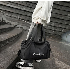 Large Capacity Fitness Bag with Shoes Compartment