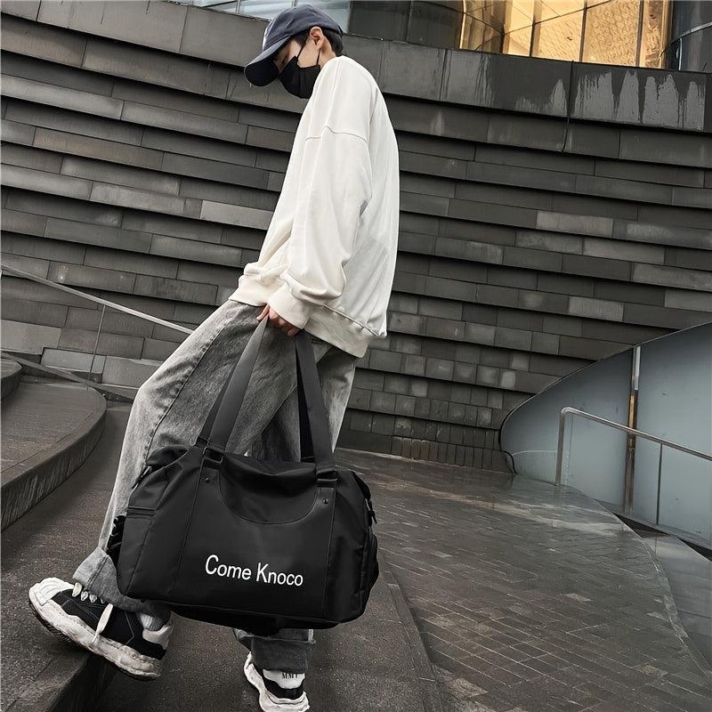 Large Capacity Fitness Bag with Shoes Compartment
