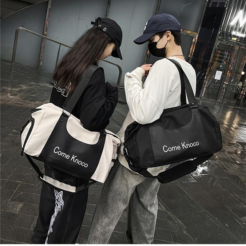 Large Capacity Fitness Bag with Shoes Compartment